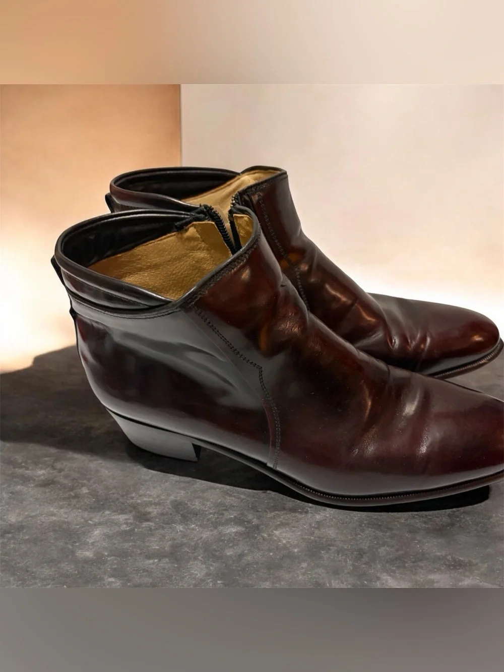 Mario Bruni Italy Hand Made Men’s Shoes Dress Footwear 1/2 BOOT Size 10 Men
